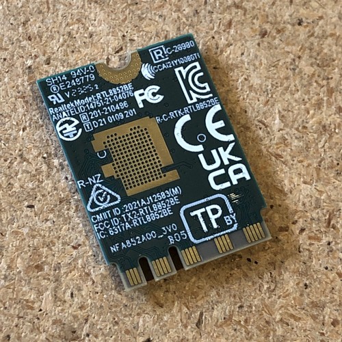 Realtek WiFi6 RTL8852BE Wireless Card Bluetooth 5.3 for HP M91238-005 M91127-002 - Picture 2 of 3