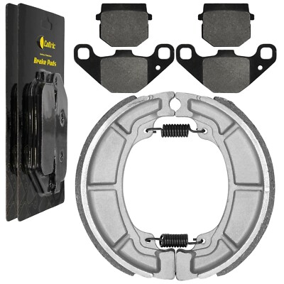 Caltric Front Brake Pads and Rear Brake Shoes for Polaris Phoenix 200 2010-2026