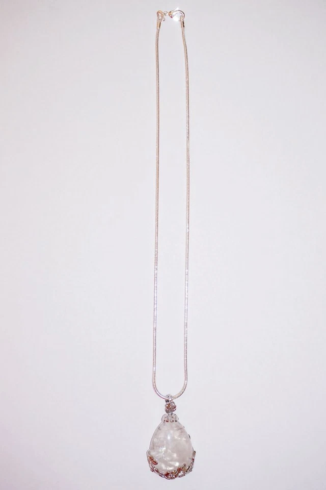 Silberkette mit Bergkristall-Anhänger - Bild 2 von 4