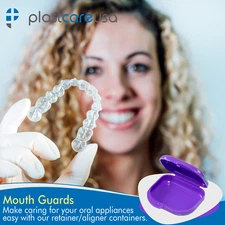 Dental Retainer Case Storage Mouth Guard Box Containers for Invisalign 8piece