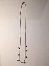 Bijoux Colier Plaqué OR avec Pierre Fantaisie (106-23/A1-45)