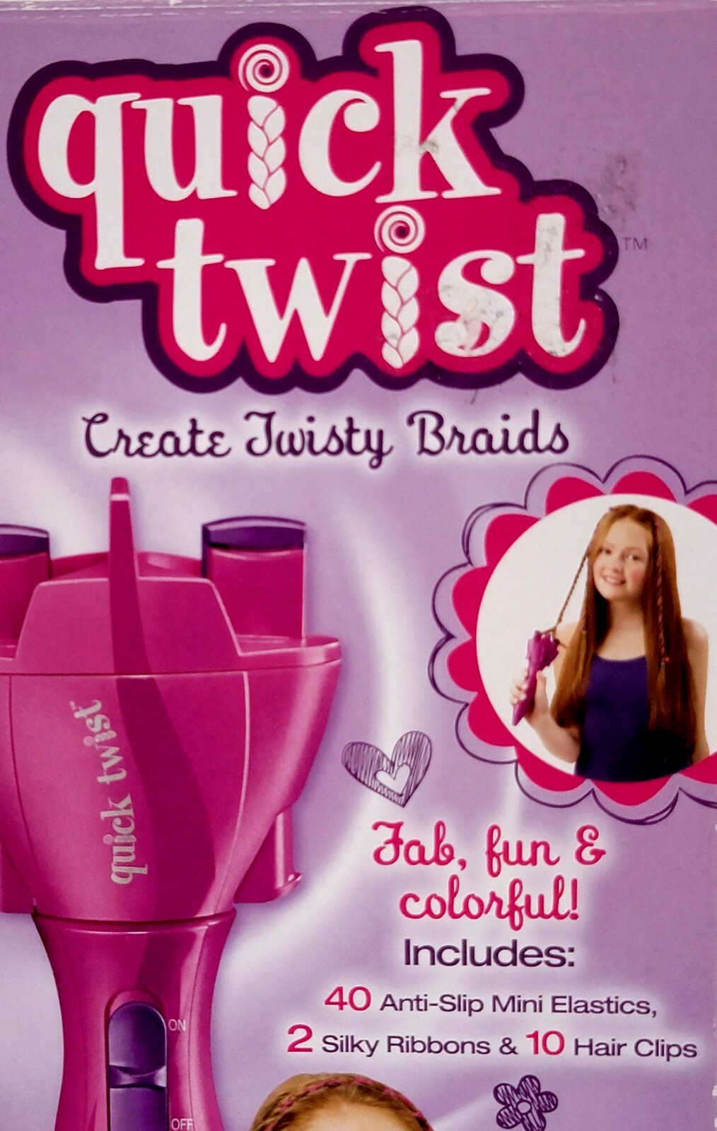 Conair Quick Twist Twirl Hair Braider Electronic Portable DIY Hairstyle