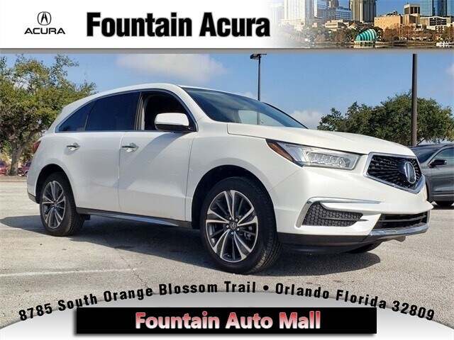 2020 Acura MDX with Technology Package 2020 Acura MDX with Technology Package 6 Miles Platinum White Pearl SUV V-6 cyl