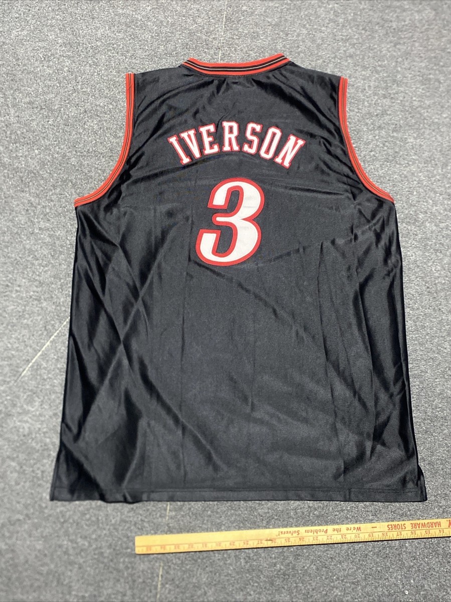 Reebok Sixers Iverson ジャージ Mサイズ Authentic Reebok Allen Iverson #3 Philadelphia 76ers Size 58