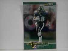 1997 Collector's Choice Turf Champions Football Card #TC18 Antonio Langham