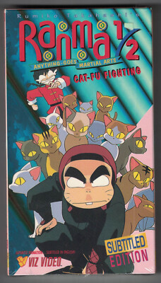 Ranma 1/2  :  Cat-Fu Fighting  ( VHS, Sub)  Anything Goes Martial Arts   Anime