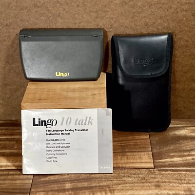 Lingo 10 Talk Ten Language Talking Translator TR-9903 w Case and Manual Works