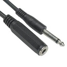 SF Cable 1/4" Mono Male to Female Extension Cable, 10 feet