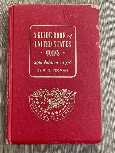 1976 GUIDE BOOK UNITED STATES COINS 29th EDITION "REDBOOK" R. S. YEOMAN Red Book