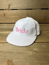 Bride Bachelorette Party White Pink Cotton Strapback Hat Cap Wedding Love