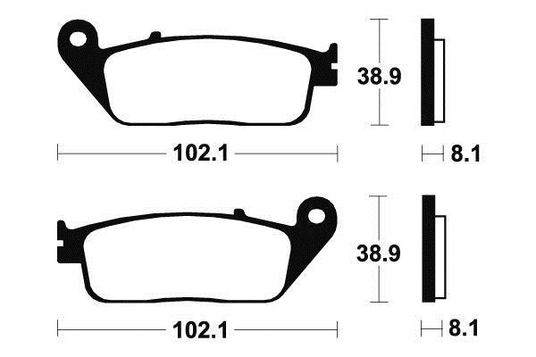 Plaquettes de frein AVANT Bendix pour HONDA CB 750 SEVENFIFTY en balade