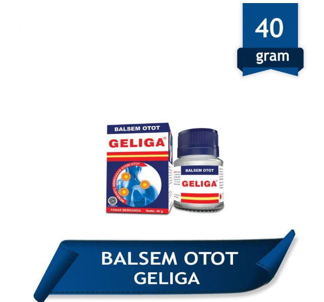 Geliga, Muscle Balm, Balsem Otot, 40g (Pack of 1) OUT OF COUNTER ANALGESIC BALM