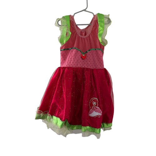 Strawberry Shortcake Costume Child Size 3 Dress Up Halloween Girls strawberry-shortcake-costume-child-size-3-dress-up-halloween-girls