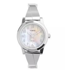 New Women's Timex Main Street Quartz Pearl Dial Watch TW2V51200