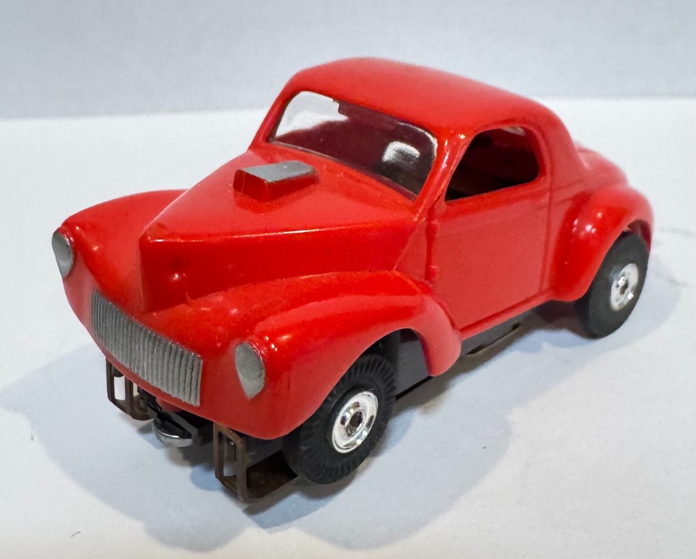 DAVESHOBBY Red Willy Gasser Aurora Tjet Slot Car
