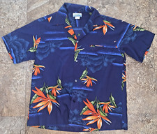 Men's vintage penneys hawaii aloha shirt vtg men  s hawaiian xl Paradise Floral