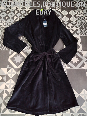 lightweight black dressing gown Lightweight Men's Dressing Gown - Atlas Grey