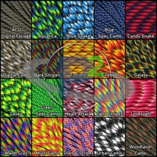 550 LB Paracord 7 strand parachute cord Craft Rope Atwood Brand 100ft lengths