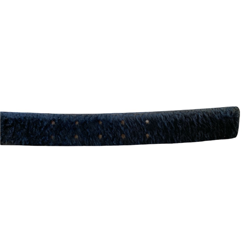 Harold Powell Dress Belt Black Genuine Calf Hair Adjustable Buckle Vintage S - Picture 7 of 10