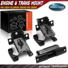 3x Engine Motor & Transmission Mount for Chevy Silverado 2500HD 11-17 GMC Auto.