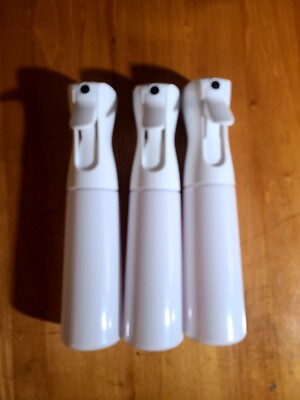 300ml Continuous Mist Hair Spray Bottle Salon Water Sprayer Plant Mister 3 Pack