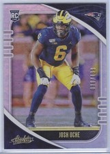 JOSH UCHE 2021 PANINI ABSOLUTE FOOTBALL SILVER FOIL RC #D 086/199