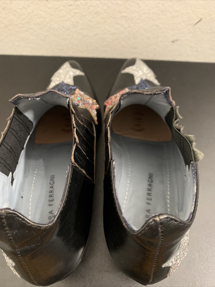 VIP【関税送料無料】希少 CHIARA FERRAGNI GLITTER ANKLE BOOTS Chiara Ferragni Glitter low top Moon Boots - Black | CF1763BLACK