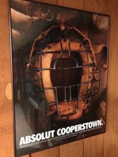 RARE & UNIQUE YOGI BERRA NEW YORK YANKEES signed ABSOLUTE COOPERSTOWN FRAMED POS