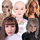 Realistische Weibliche Silikon Kopfmaske Gesichtsmaske Für Crossdresser Frauen