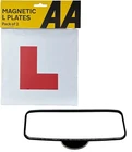 AA Fully Magnetic L Plates for car Learner Suction Cup Rear View Mirror L Plate