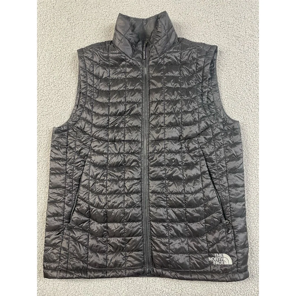 The North Face Men's ThermoBall Vest Black Medium Puffer Quilted Lightweight