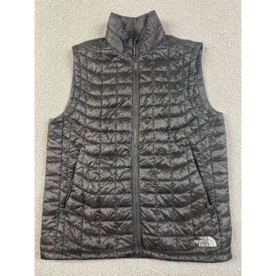 The North Face Men's ThermoBall Vest Black Medium Puffer Quilted Lightweight
