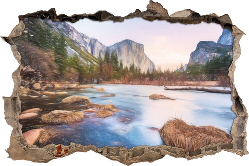 Vista Classica Della Valle In Parco Nazionale Di Yoseme, California