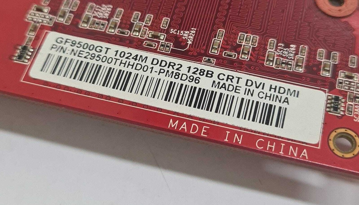 Graphics Card Gf9500gt 1024m Ddr2 128b Crt Dvi Hdmi Gainward