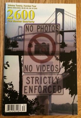 2600 The Hacker Quarterly Volume 20 Number 4 Winter 2003-2004