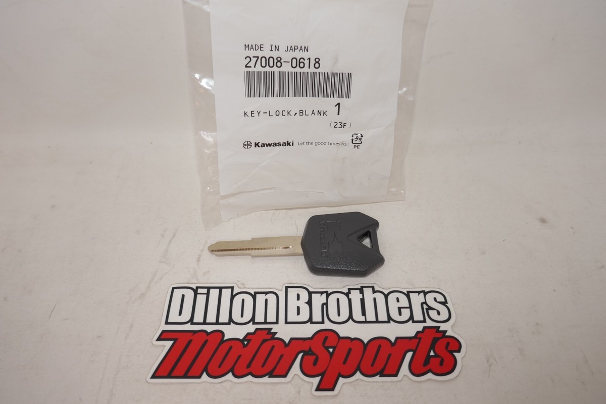 OEM Kawasaki Blank Key 27008-0618 ZX10R ZX12R ZX6R ZX14 ER6N | eBay
