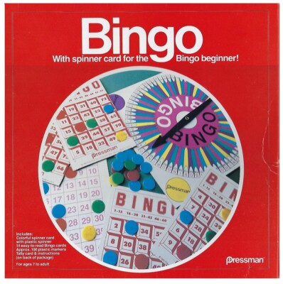 Spinner Bingo (Pressman Toys; 1982) - Complete Game