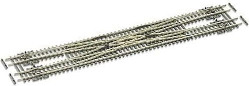 Peco N Scale Code 55 Electrofrog #6 Double Crossover - Picture 2 of 2