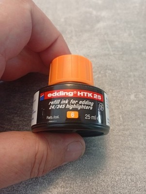 edding HTK 25 Nachfülltinte 25 ml Orange Farbcode 6 für edding 24/345 Textmarker