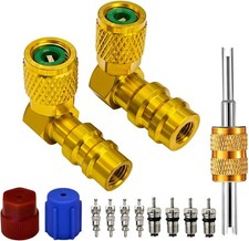 VOTNMIC R12 to R134A AC Retrofit Fitting Adapter Kit, Brass R12 R22 to R134A ...