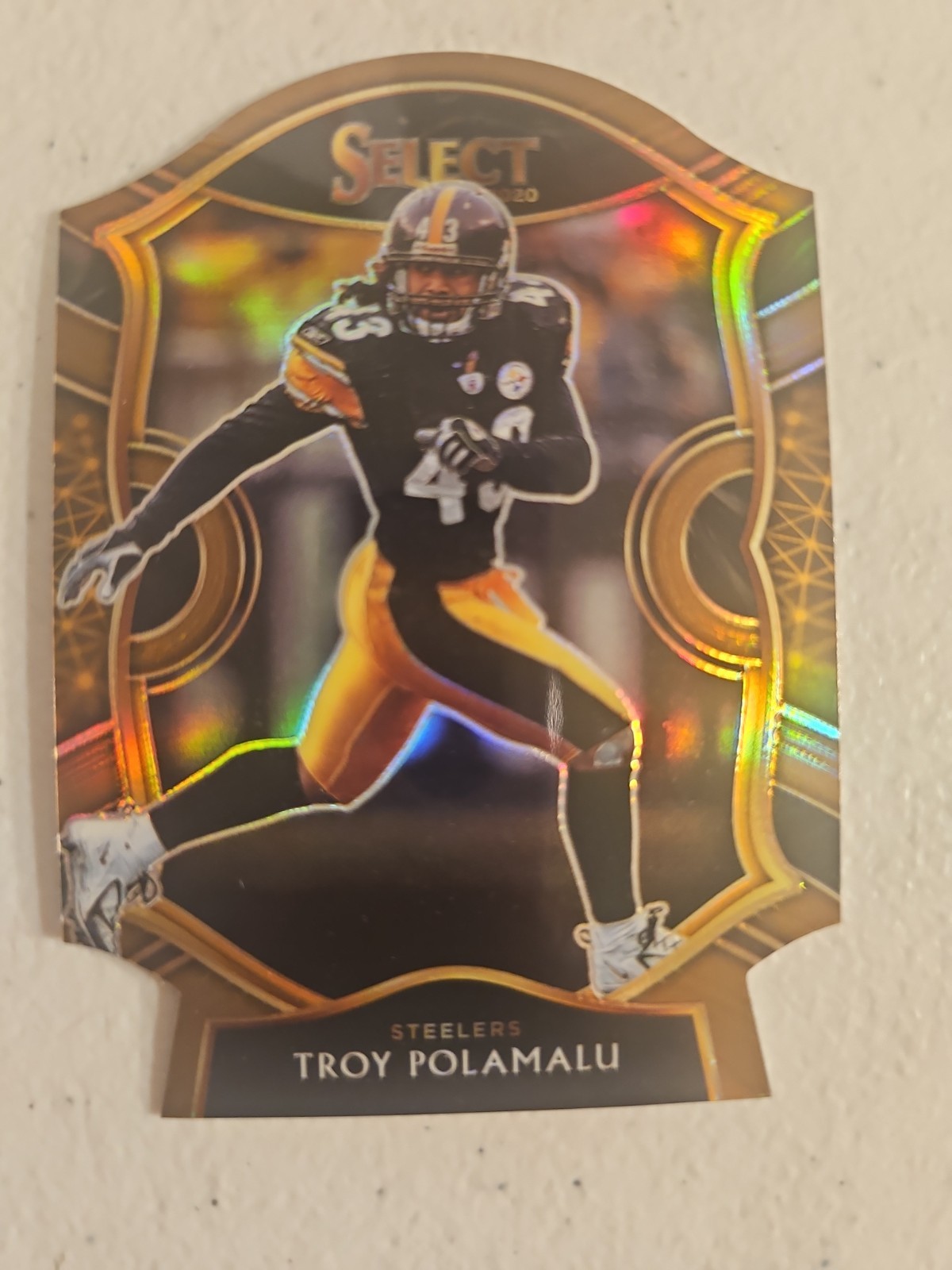 2020 Select Troy Polamalu Concourse Copper Die Cut Prizm  /355 Steelers