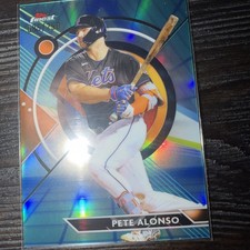 2023 Topps Finest Blue/Aqua Vapor Refractor /250 Pete Alonso #57 Mets