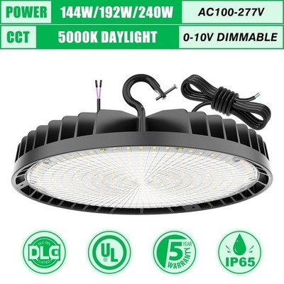 240 Watt UFO Led High Bay Light 36000 Lumens Adjustable Workshop Warehouse Lamp