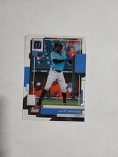 Jazz Chisholm /50 2022 Panini Chronicles Clearly Donruss Baseball 