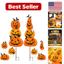 2 Pack Halloween Garden Stakes - Yard Signs Metal Waterproof