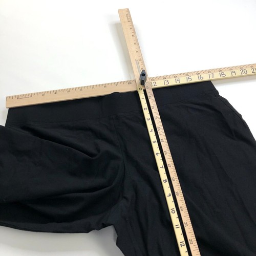 Eileen Fisher Crepe Pull On PL (Fit 34W 29L) Mid Rise Pants Black - Picture 7 of 8