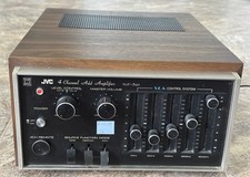 JVC VN-5101 4-Channel Add-On Amplifier, Quadraphonic, Woodgrain, Powers On