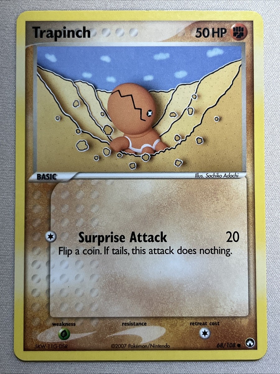 Pokemon Card - Trapinch - Sachiko Adachi - Clay Art (68/108) ex