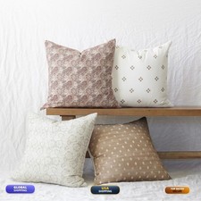 Woven Nook - Modern Luxurious Decorative Boho Throw Pillow - 4 Pack 18 X 18