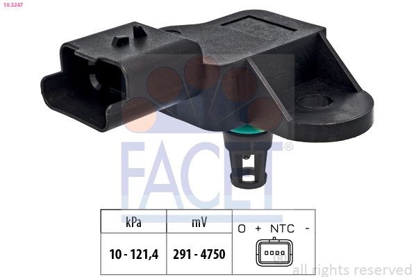 Facet 10.3347 Luftdrucksensor, HöHenanpassung FüR CitroËN Ds Peugeot Toyota-image